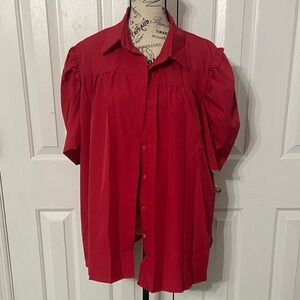 Red Women's Top by Chery Betty